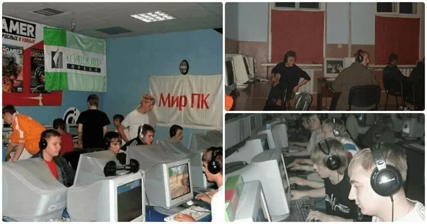 Такой была атмосфера первых компьютерных клубов. Посмотреть больше фотографий можно в источнике: По волнам памяти: компьютерные клубы 90-х и 2000-х (fishki.net)